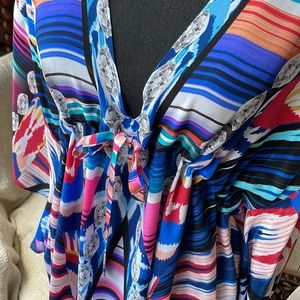 Women 100% silk beach/pool dress